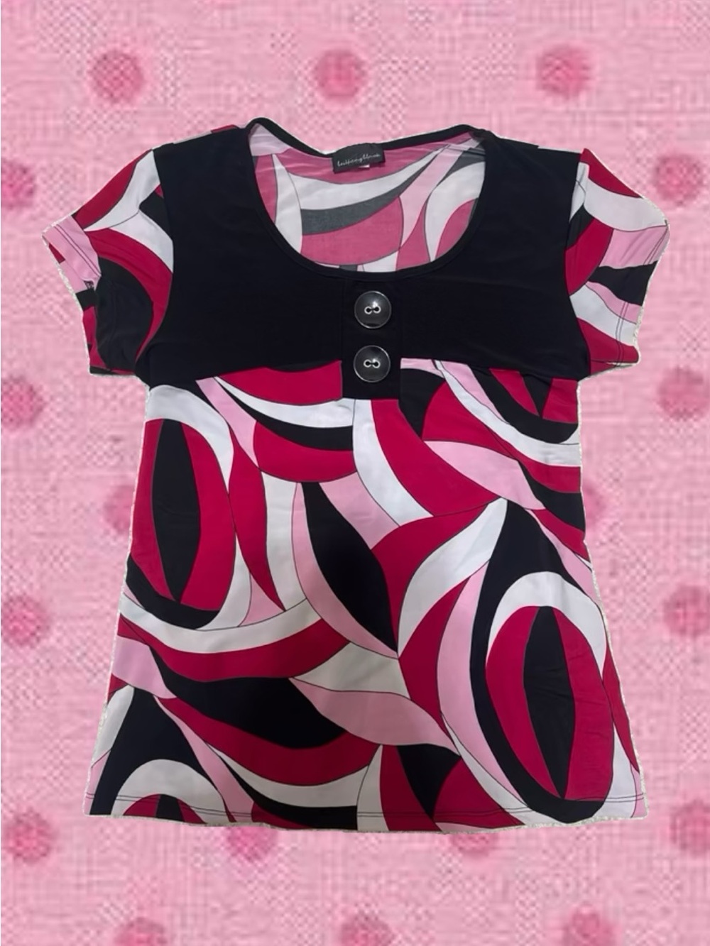 Brittany Black Y2K blouse